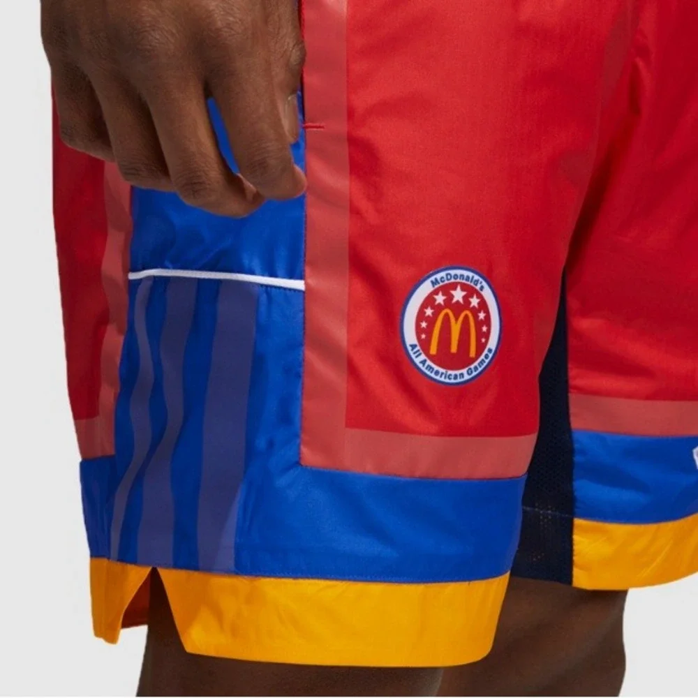 Adidas Men's Red Eric Emanuel McDonalds Games Basketball Shorts NWT Size L